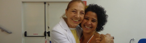Claudia Ribeiro com Marina Colasanti